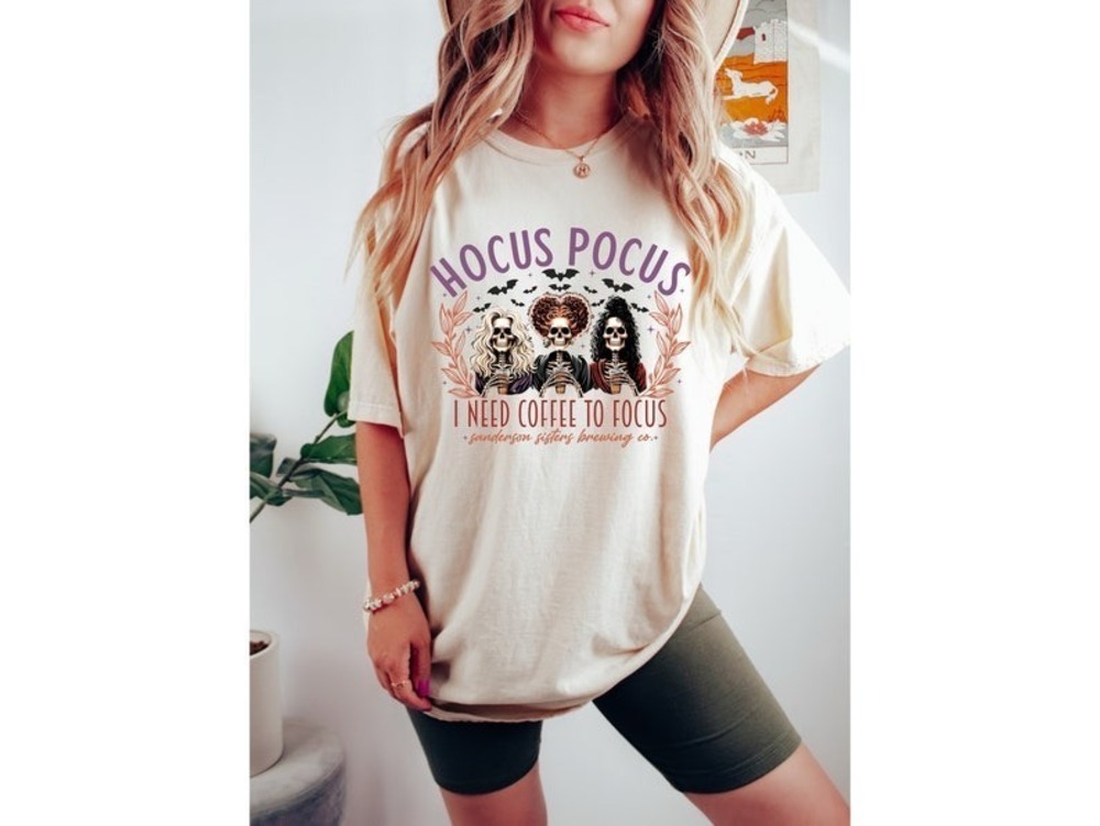 Hocus Pocus I Need To Focus Png Retro Halloween Witch Sublimation
